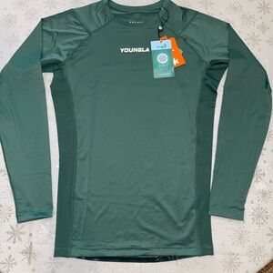 YoungLA Men's Hunter Green Long Sleeve Tee